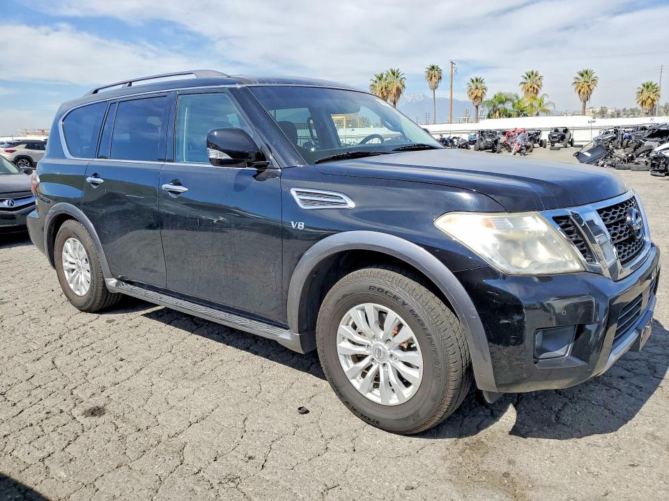 2017 Nissan Armada VIN JN8AY2NDXH9002919 COPART salvage auction — MINOR DENT/SCRATCHES, Ca - Dis/Dlr/Exp Only Clean Title (P), sold $4,950 on 2026-07-20 (photo 4)