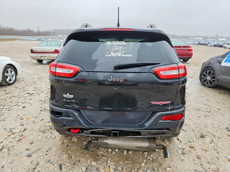 2014 Jeep Cherokee VIN 1C4PJMBS9EW188216 COPART salvage auction — FRONT END, Mi - Certificate Of Title, sold $875 on 2026-07-02 (photo 6)