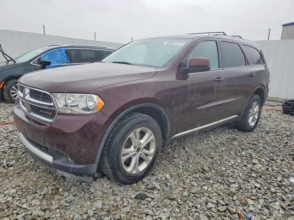 2012 Dodge Durango VIN 1C4RDHAG5CC306653 COPART salvage auction — FRONT END, In - Certificate Of Title (P), sold $500 on 2026-07-02 (photo 1)