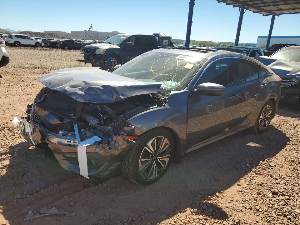 2016 Honda Civic VIN 19XFC1F71GE022473 COPART salvage auction — FRONT END, Salvage Title, sold $2,000 on 2026-08-04 (photo 1)