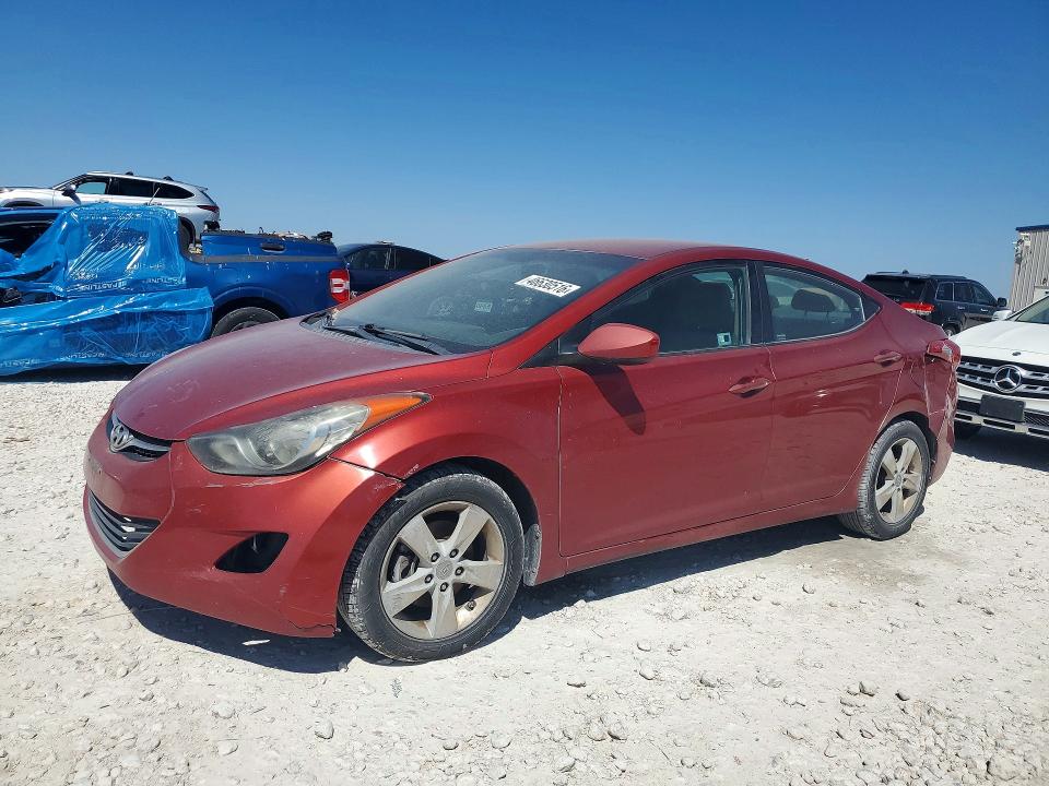 2013 Hyundai Elantra VIN KMHDH4AE5DU788196 COPART salvage auction — REAR END, OH - CERTIFICATE OF TITLE, sold $500 on 2026-07-16 (photo 1)