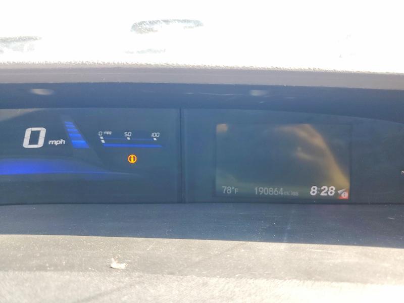 2013 Honda Civic VIN 19XFB4F30DE003409 COPART salvage auction — SIDE, Il - Salvage Certificate, sold $800 on 2026-07-09 (photo 9)