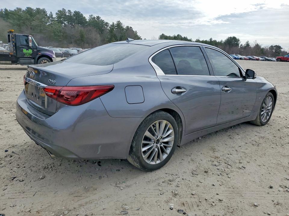2020 Infiniti Q50 VIN JN1EV7AR7LM252101 COPART salvage auction — SIDE, Ma - Cert Of Title-Salvage, sold $6,900 on 2026-07-07 (photo 3)