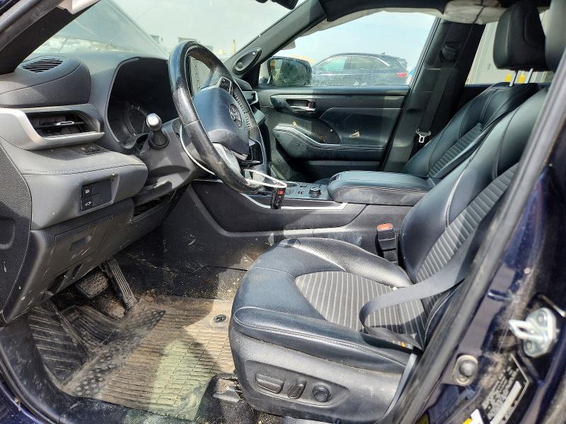 2022 Toyota Highlander VIN 5TDJZRBH8NS199921 COPART salvage auction — FRONT END, Id - Salvage Certificate Of Title, sold $13,600 on 2026-07-14 (photo 7)