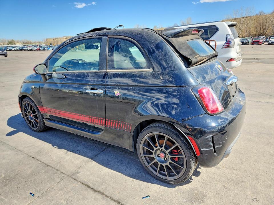 2015 Fiat 500 VIN 3C3CFFJH3FT550621 COPART salvage auction — ROOF, Salvage Title, sold $975 on 2026-08-12 (photo 2)