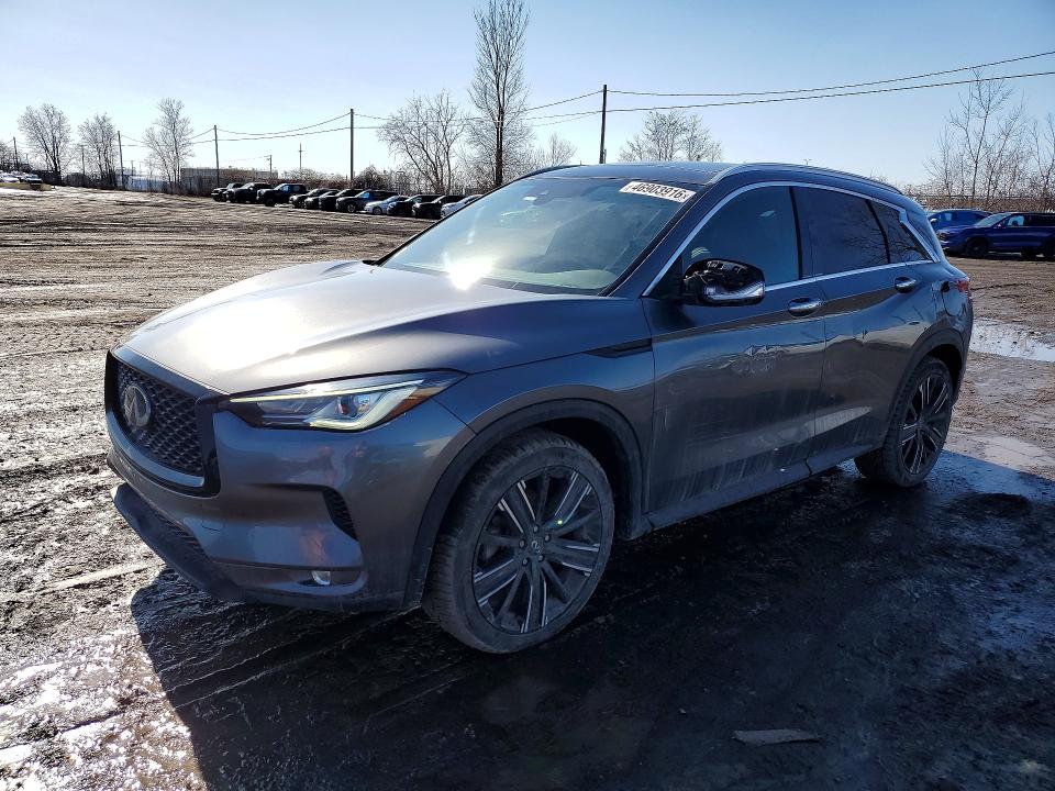 2022 Infiniti Qx50 VIN 3PCAJ5BB0NF106602 COPART salvage auction — SIDE, Qc - Gravement Accidente, sold $8,900 on 2026-07-07 (photo 1)