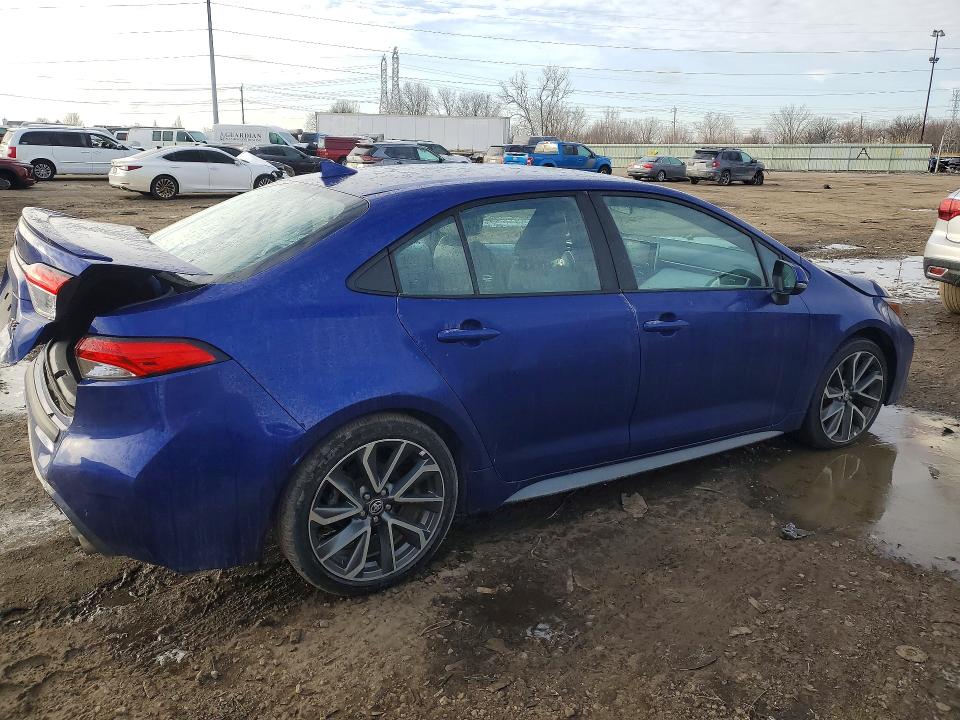 2021 Toyota Corolla VIN 5YFS4MCE5MP091743 COPART salvage auction — REAR END, Mi - Cert Of Title-Salvage Vehicle, sold $4,950 on 2026-07-24 (photo 3)