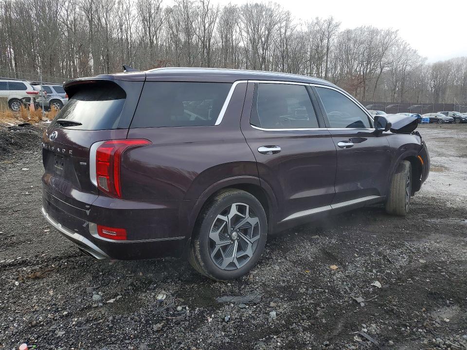 2022 Hyundai VIN KM8R7DHE6NU372299 COPART salvage auction — FRONT END, Md - Cert Of Salvage > 75% Damage, sold $9,000 on 2026-07-02 (photo 3)