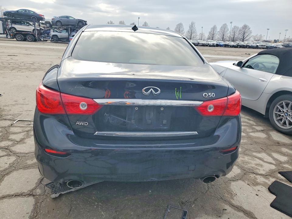 2015 Infiniti Q50 VIN JN1BV7AR5FM420678 COPART salvage auction — FRONT END, Mo - Salvage Certificate Of Title, sold $175 on 2026-07-28 (photo 6)
