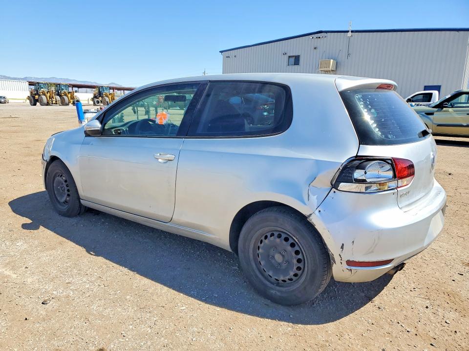 2012 Volkswagen Golf VIN WVWAB7AJ0CW185070 COPART salvage auction — REAR END, AZ - CERT OF TITLE - SALVAGE, sold $750 on 2026-07-24 (photo 2)