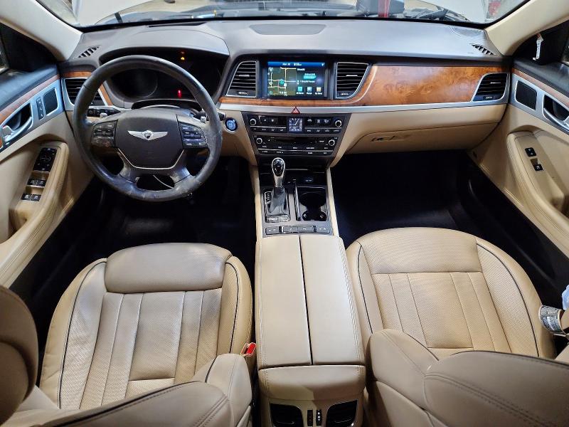 2015 Hyundai Genesis VIN KMHGN4JEXFU078753 COPART salvage auction — FRONT END, AB - BOS - SALVAGE, sold $1,950 on 2026-07-02 (photo 8)