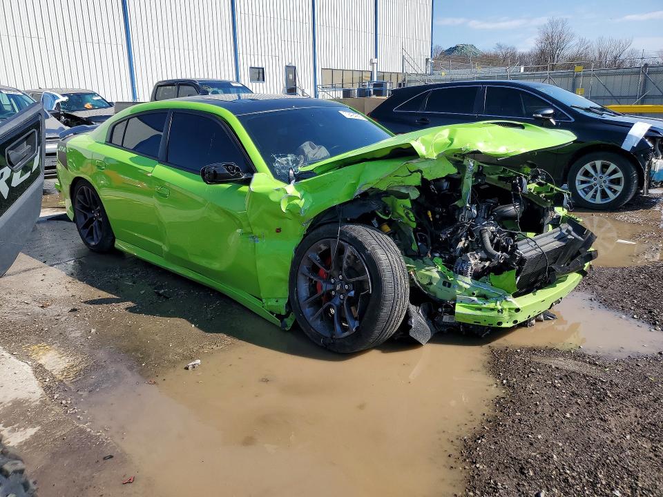 2023 Dodge Charger VIN 2C3CDXCT3PH671754 COPART salvage auction — Front End, KY - CERT OF TITLE-SALVAGE, sold $4,350 on 2026-05-06 (photo 4)