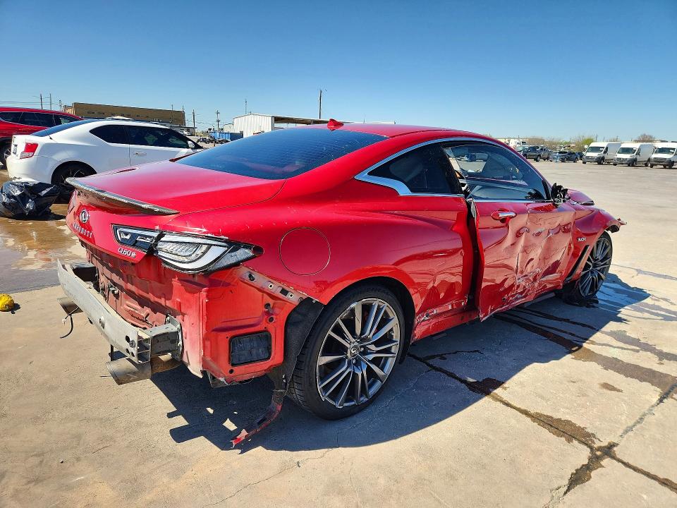 2017 Infiniti Q60 VIN JN1FV7EK9HM611098 COPART salvage auction — FRONT END, Tx - Certificate Of Title, sold $3,100 on 2026-07-27 (photo 3)