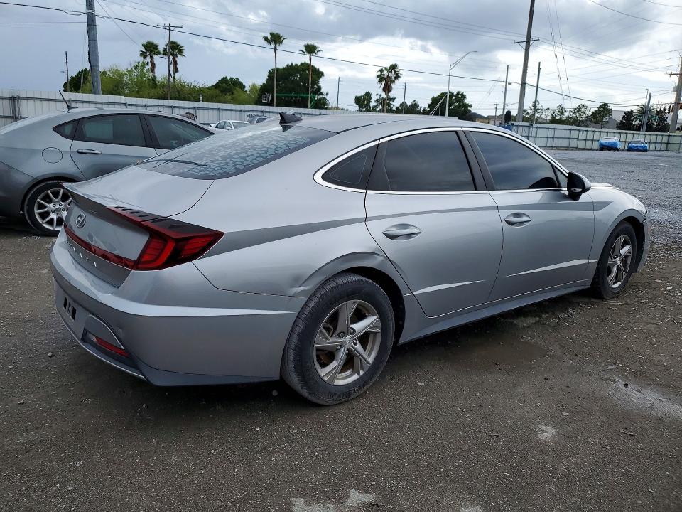 2020 Hyundai Sonata VIN 5NPEG4JAXLH011000 COPART salvage auction — FRONT END, FL, sold $2,550 on 2026-07-17 (photo 3)