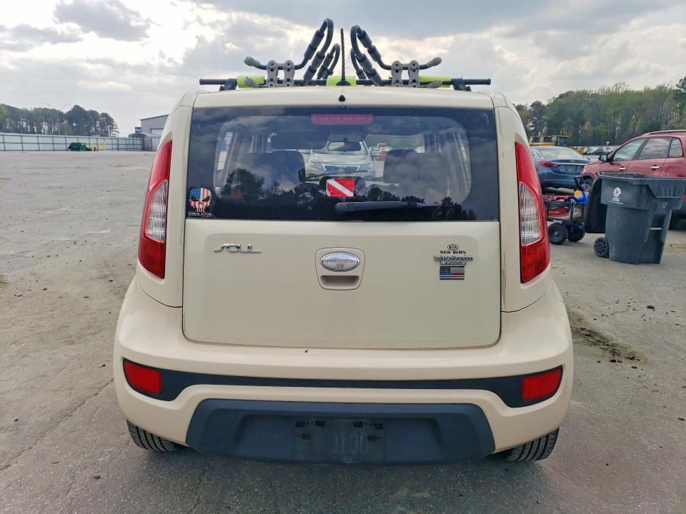 2013 Kia Soul VIN KNDJT2A59D7552658 COPART salvage auction — VANDALISM, Nc - Salvage Certificate Of Title, sold $525 on 2026-07-28 (photo 6)