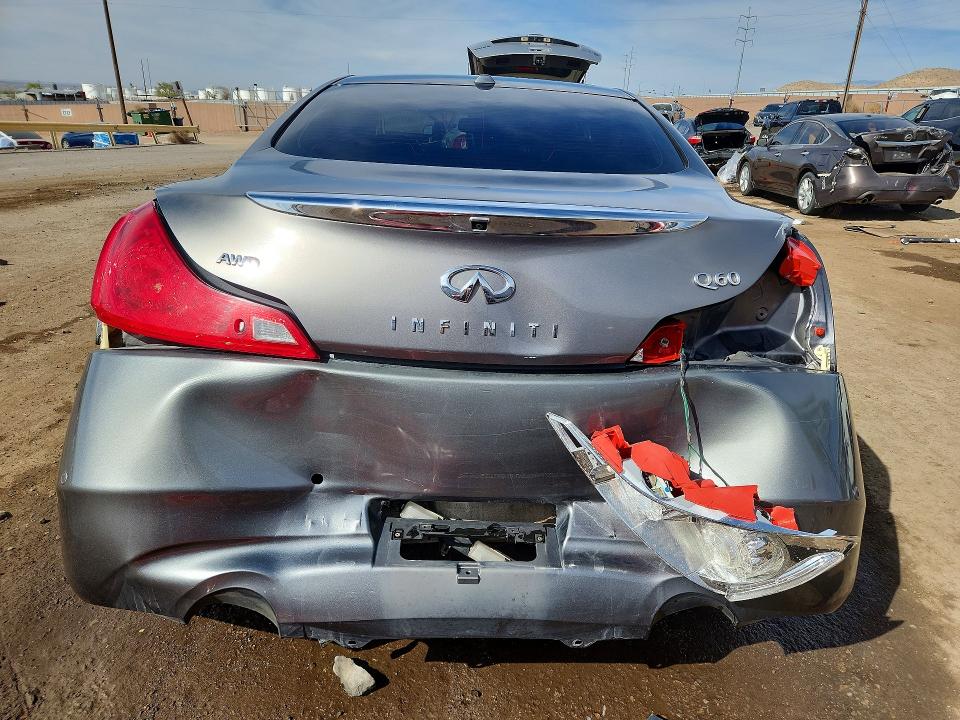 2014 Infiniti Q60 VIN JN1CV6EL3EM132404 COPART salvage auction — REAR END, Nm - Cert Of Title-Salvage, sold $1,200 on 2026-07-13 (photo 6)