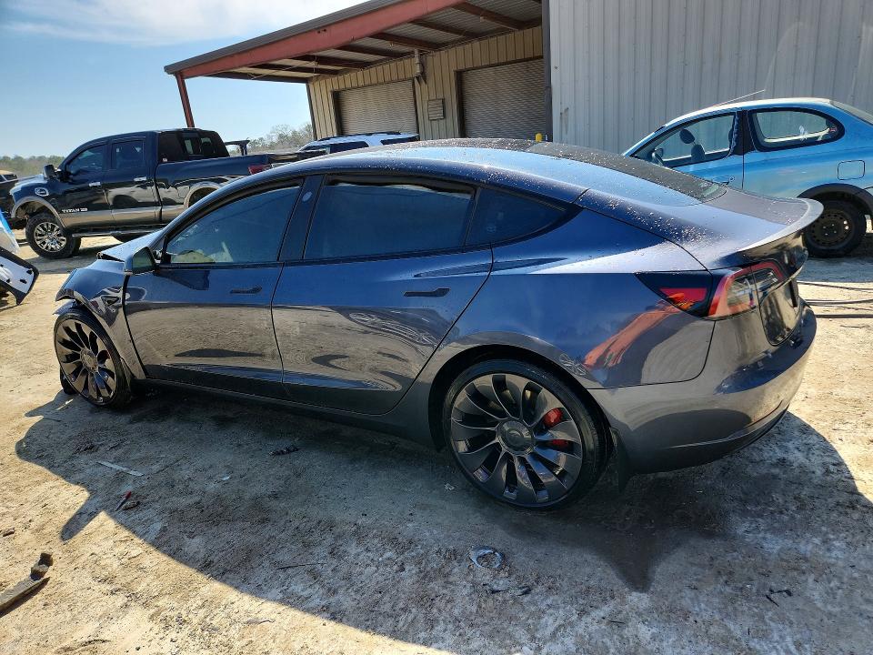 2023 Tesla Model 3 VIN 5YJ3E1ECXPF635200 COPART salvage auction — FRONT END, De - Salvage Certificate, sold $850 on 2026-07-28 (photo 2)