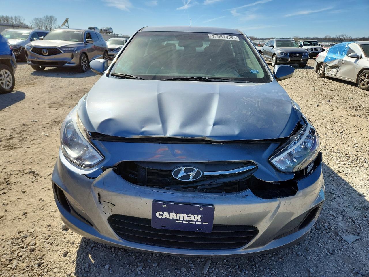2017 Hyundai Accent VIN KMHCT5AE1HU364133 COPART salvage auction — Front End, KS - CERT OF TITLE-SALVAGE, sold $925 on 2026-07-09 (photo 5)
