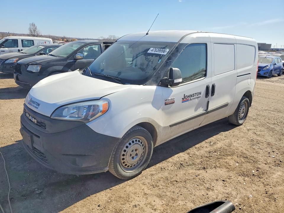 2019 Ram Promaster city VIN ZFBHRFAB4K6N61025 COPART salvage auction — FRONT END, Ia - Cert Of Title-Salvage Title, sold $475 on 2026-07-29 (photo 1)