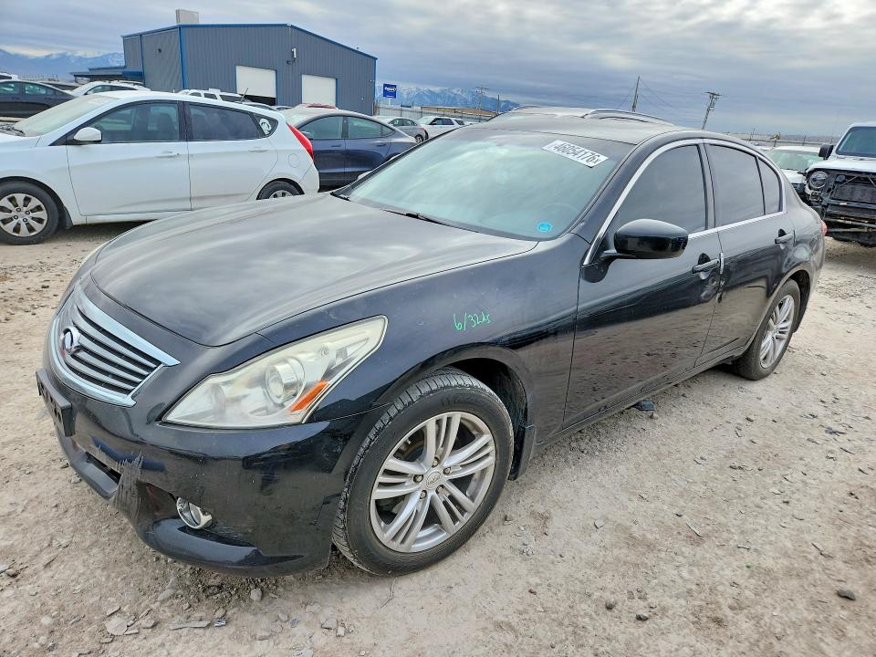 2012 Infiniti G VIN JN1DV6AR9CM862670 COPART salvage auction — SIDE, Ut - Salvage Certificate, sold $775 on 2026-07-08 (photo 1)