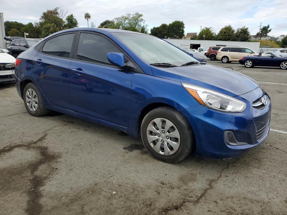 2017 Hyundai Accent VIN KMHCT4AE3HU173047 COPART salvage auction — SIDE, Ca - Salvage Certificate, sold $550 on 2026-07-10 (photo 4)