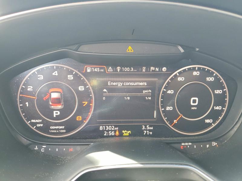 2017 Audi Tt VIN TRUC5AFV8H1010214 COPART salvage auction — FRONT END, Fl - Cert Of Title Slvg Rebuildable, sold $7,200 on 2026-07-08 (photo 9)