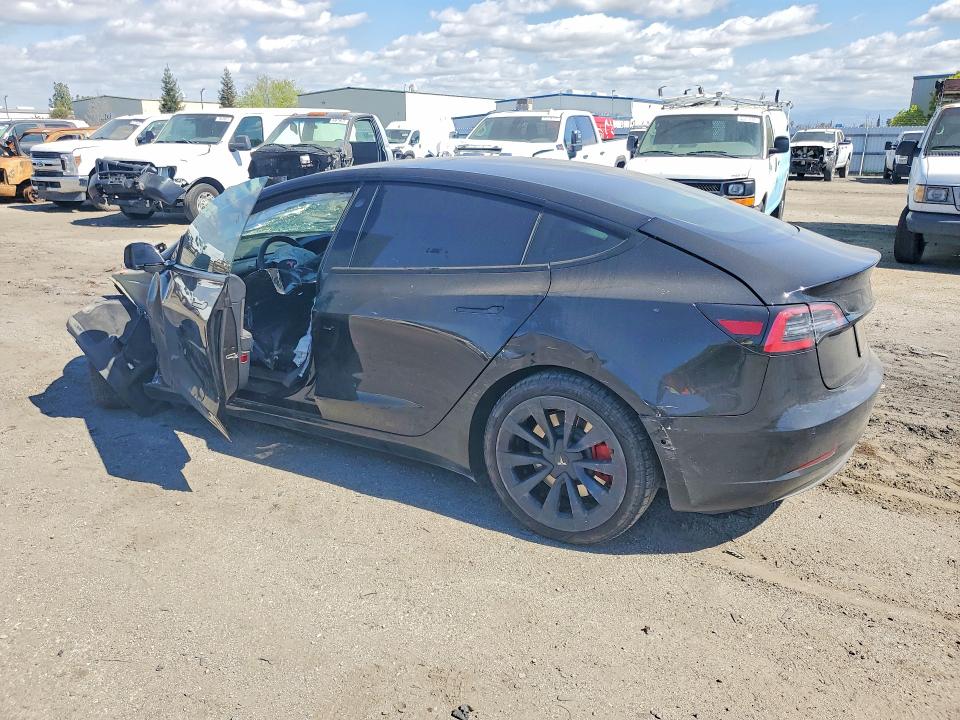 2021 Tesla Model 3 VIN 5YJ3E1EBXMF980200 COPART salvage auction — FRONT END, Ca - Salvage Certificate, sold $225 on 2026-07-24 (photo 2)