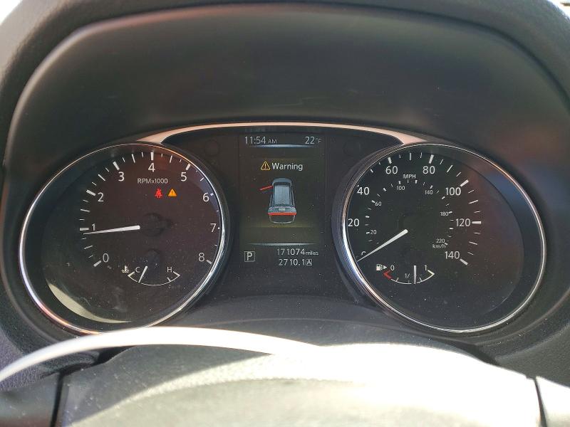 2014 Nissan Rogue VIN 5N1AT2MT2EC837555 COPART salvage auction — REAR END, Id - Salvage Certificate Of Title, sold $1,150 on 2026-07-09 (photo 9)