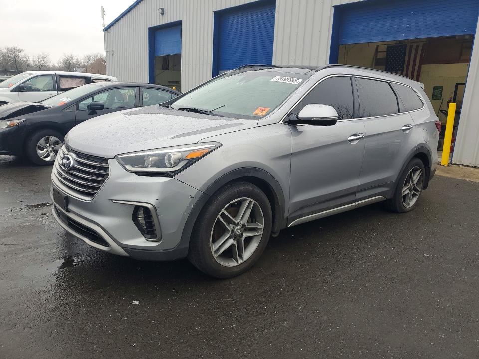2018 Hyundai Santa fe VIN KM8SRDHFXJU280322 COPART salvage auction — FRONT END, Nj - Cert Of Title-Salvage, sold $4,150 on 2026-07-21 (photo 1)