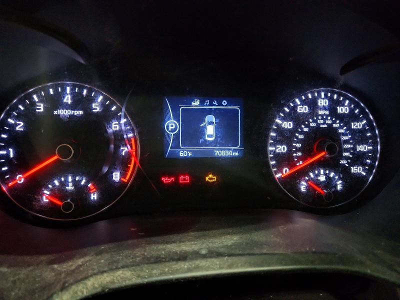 2018 Kia Optima VIN 5XXGT4L30JG255654 COPART salvage auction — FRONT END, Mi - Certificate Of Title, sold $4,450 on 2026-07-07 (photo 9)