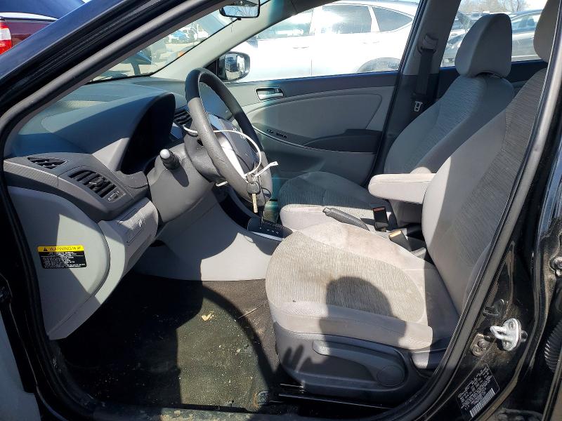 2017 Hyundai Accent VIN KMHCT4AE6HU247416 COPART salvage auction — HAIL, Wv - Salvage Certificate, sold $800 on 2026-07-14 (photo 7)