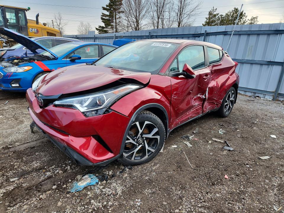 2018 Toyota C-hr VIN NMTKHMBX9JR060486 COPART salvage auction — FRONT END, On - Permit Salvage, sold $2,500 on 2026-07-28 (photo 1)