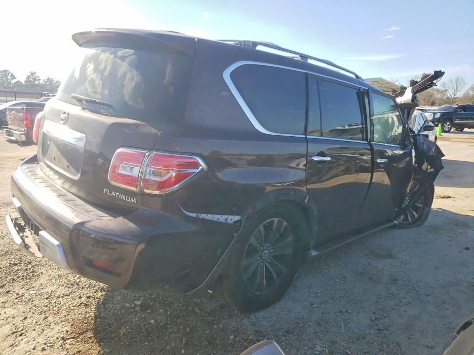 2017 Nissan Armada VIN JN8AY2NE5H9700265 COPART salvage auction — FRONT END, Ms - Cert Of Title-Salvaged, sold $1,000 on 2026-07-10 (photo 3)