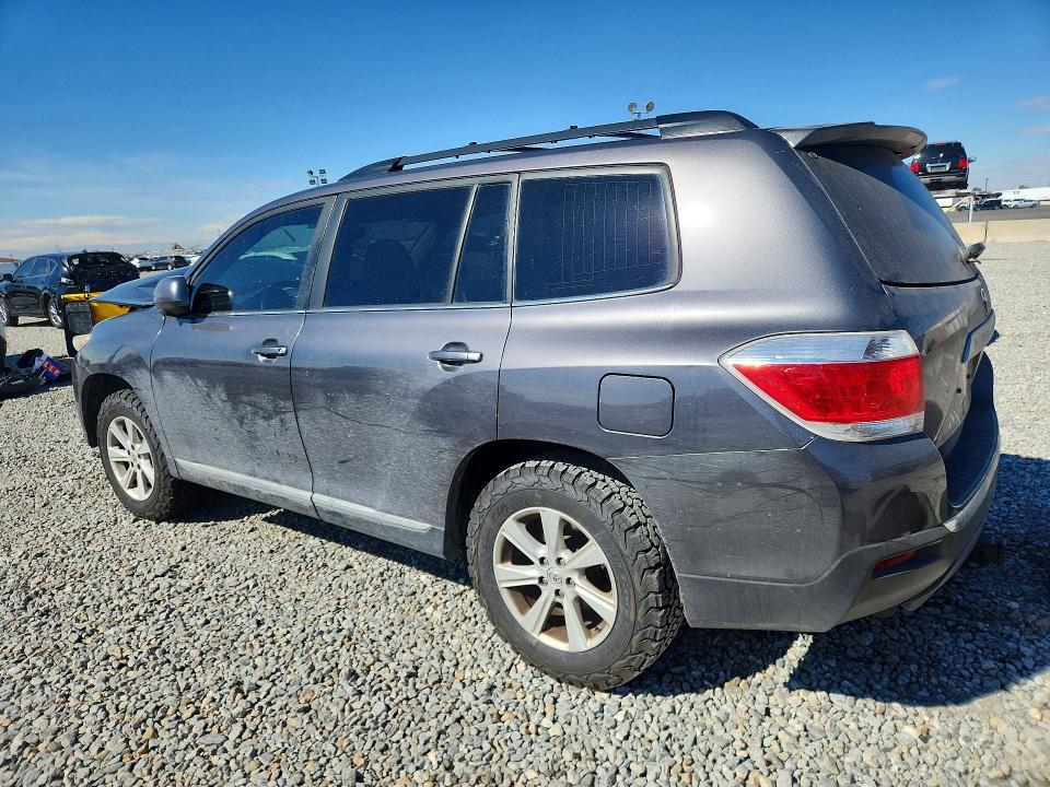 2013 Toyota Highlander VIN 5TDBK3EHXDS193084 COPART salvage auction — FRONT END, Co - Salvage Title, sold $2,300 on 2026-07-16 (photo 2)