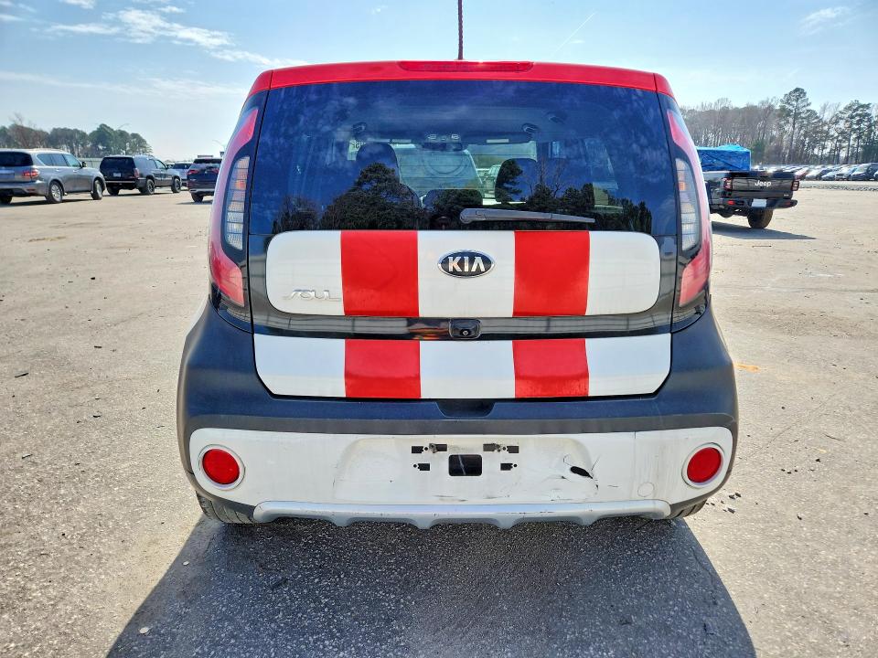 2017 Kia Soul VIN KNDJP3A5XH7446218 COPART salvage auction — VANDALISM, Nc - Salvage Certificate Of Title, sold $625 on 2026-07-14 (photo 6)