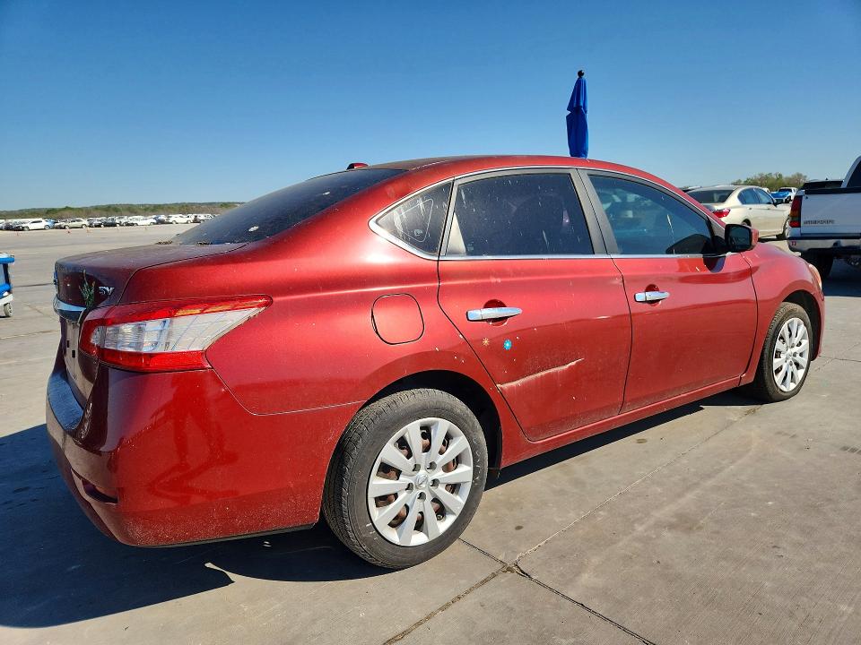 2015 Nissan Sentra VIN 3N1AB7AP3FY252040 COPART salvage auction — SIDE, Tx - Certificate Of Title, sold $800 on 2026-07-09 (photo 3)