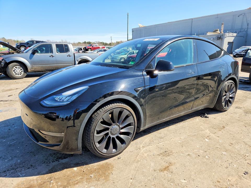 2020 Tesla Model y VIN 5YJYGDEF0LF049997 COPART salvage auction — REAR END, Va - Cert Of Title - Salvage, sold $9,000 on 2026-07-08 (photo 1)