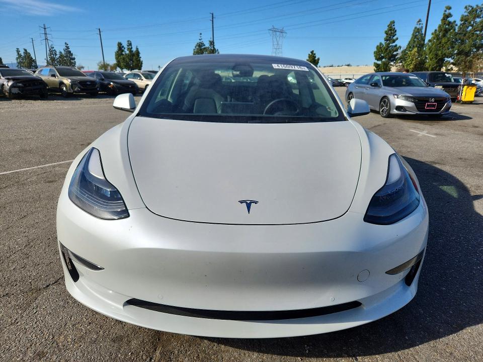 2022 Tesla Model 3 VIN 5YJ3E1EA9NF157153 COPART salvage auction — FRONT END, Ca - Salvage Certificate, sold $6,900 on 2026-07-30 (photo 5)