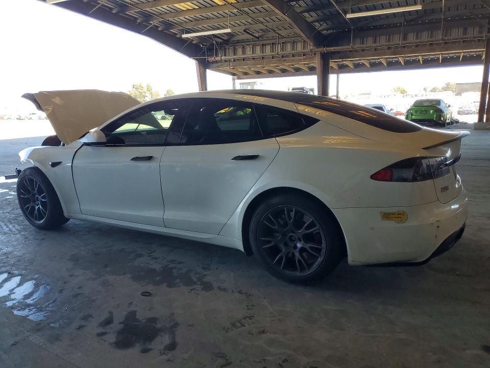 2022 Tesla Model s VIN 5YJSA1E67NF468812 COPART salvage auction — FRONT END, Ca - Salvage Certificate, sold $12,300 on 2026-07-02 (photo 2)