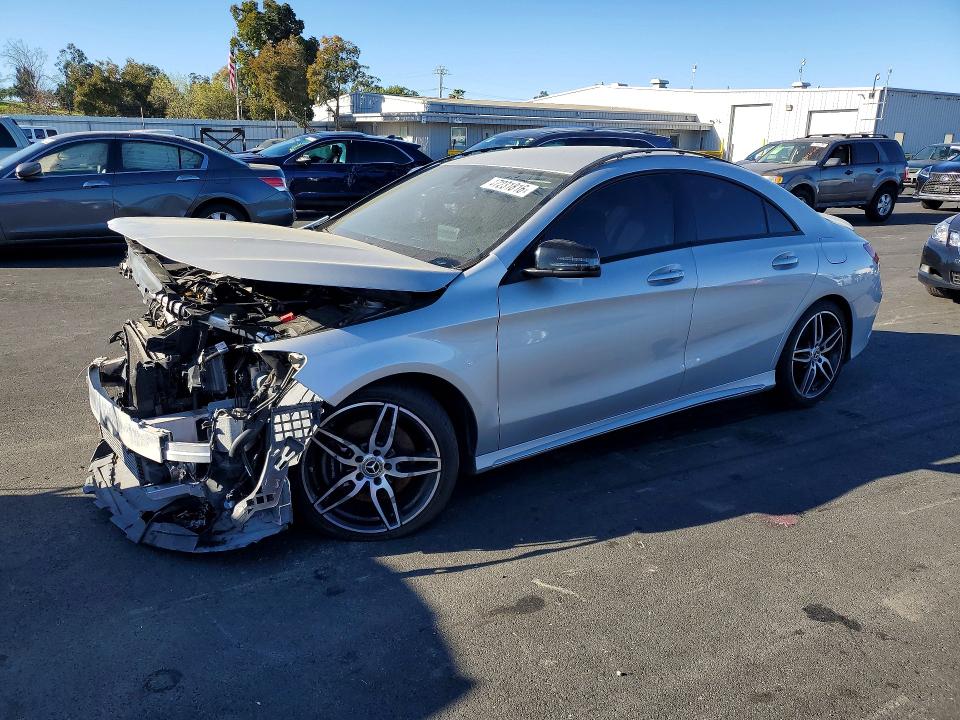 2019 Mercedes-benz Cla-klasse VIN WDDSJ4EB8KN712971 COPART salvage auction — FRONT END, Salvage Title, sold $975 on 2026-08-03 (photo 1)