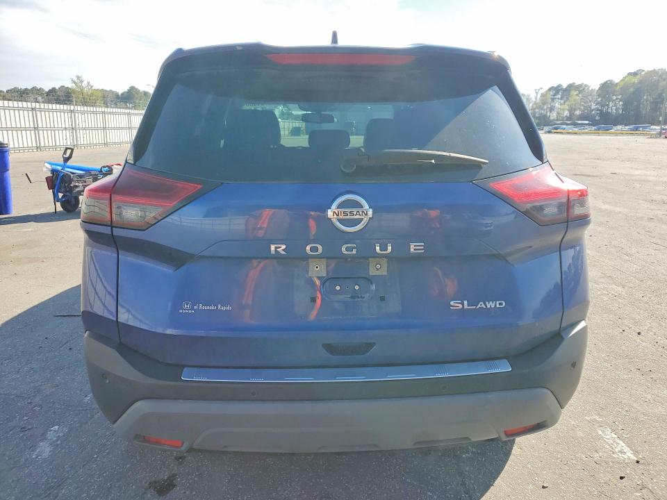 2021 Nissan Rogue VIN JN8AT3CB6MW238629 COPART salvage auction — FRONT END, Nc - Salvage Certificate Of Title, sold $850 on 2026-07-28 (photo 6)
