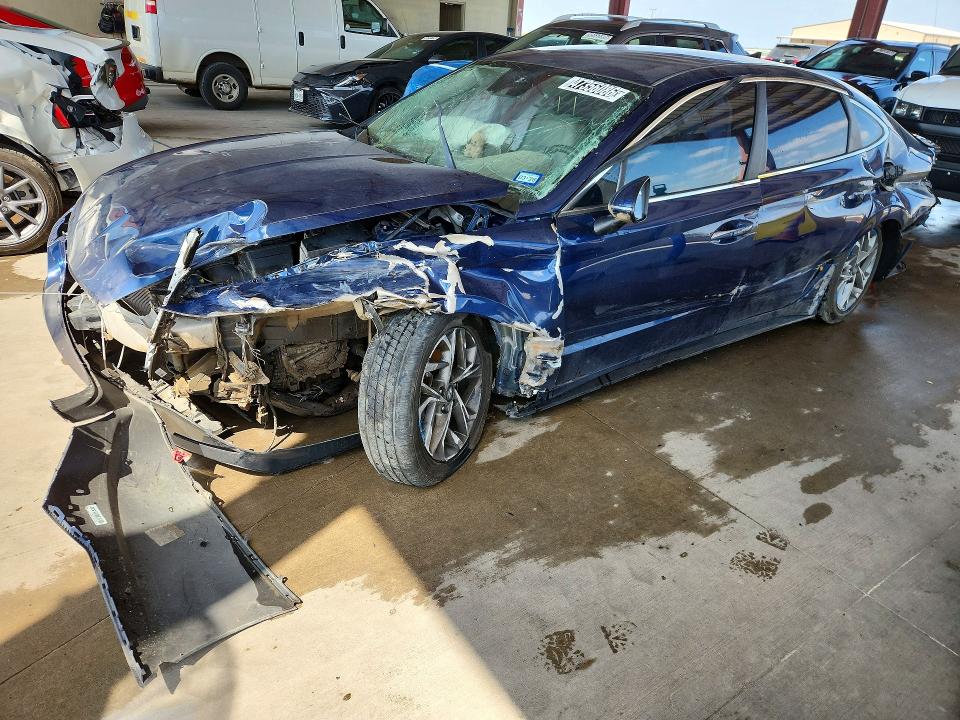 2020 Hyundai Sonata VIN 5NPEF4JA2LH059495 COPART salvage auction — FRONT END, Tx - Certificate Of Title, sold $1,350 on 2026-07-30 (photo 1)