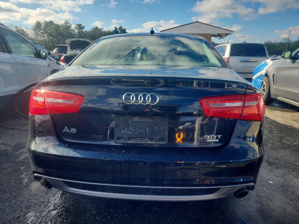 2015 Audi A6 VIN WAUFGAFC8FN032250 COPART salvage auction — FRONT END, Ri - Salvage Certificate Of Title, sold $3,050 on 2026-07-07 (photo 6)