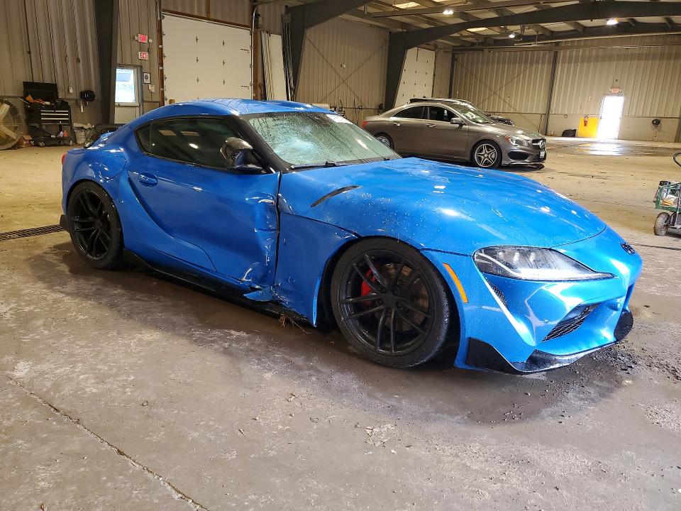 2021 Toyota Supra VIN WZ1DB0C06MW036786 COPART salvage auction — SIDE, Pa - Certificate Of Salvage, sold $14,800 on 2026-07-29 (photo 4)