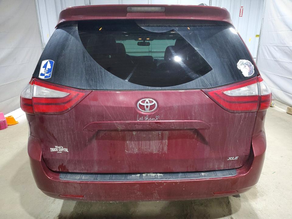 2016 Toyota Sienna VIN 5TDYK3DC3GS749109 COPART salvage auction — FRONT END, Co - Bill Of Sale-Parts Only, sold $400 on 2026-07-30 (photo 6)
