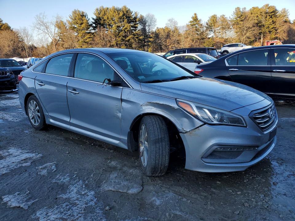 2017 Hyundai Sonata VIN 5NPE34AF7HH524848 COPART salvage auction — FRONT END, Ma - Cert Of Title-Parts Only Salva, sold $1,300 on 2026-07-06 (photo 4)