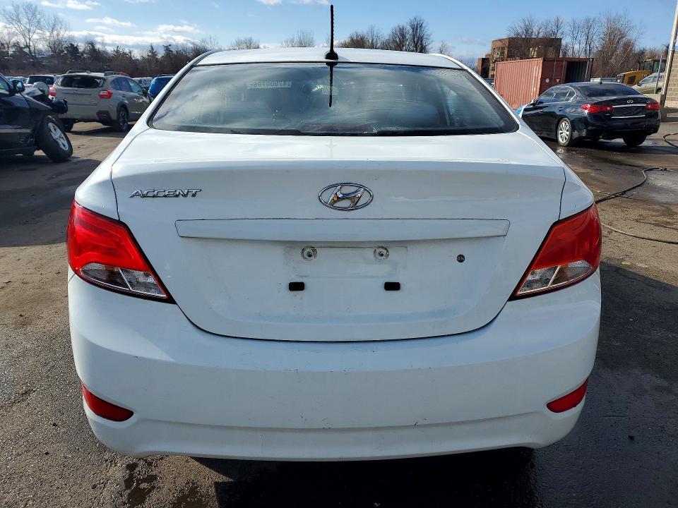 2016 Hyundai Accent VIN KMHCT4AE9GU012426 COPART salvage auction — FRONT END, Ct - Cert Of Title-Salvage, sold $1,300 on 2026-07-07 (photo 6)