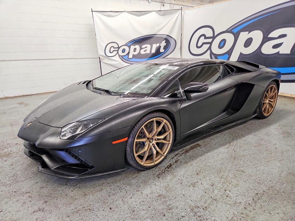 2018 Lamborghini Aventador VIN ZHWUV4ZD0JLA07069 COPART salvage auction — MINOR DENT/SCRATCHES, Mt - Cert Of Title-Rebuilt Salvage, sold $350,000 on 2026-07-25 (photo 1)