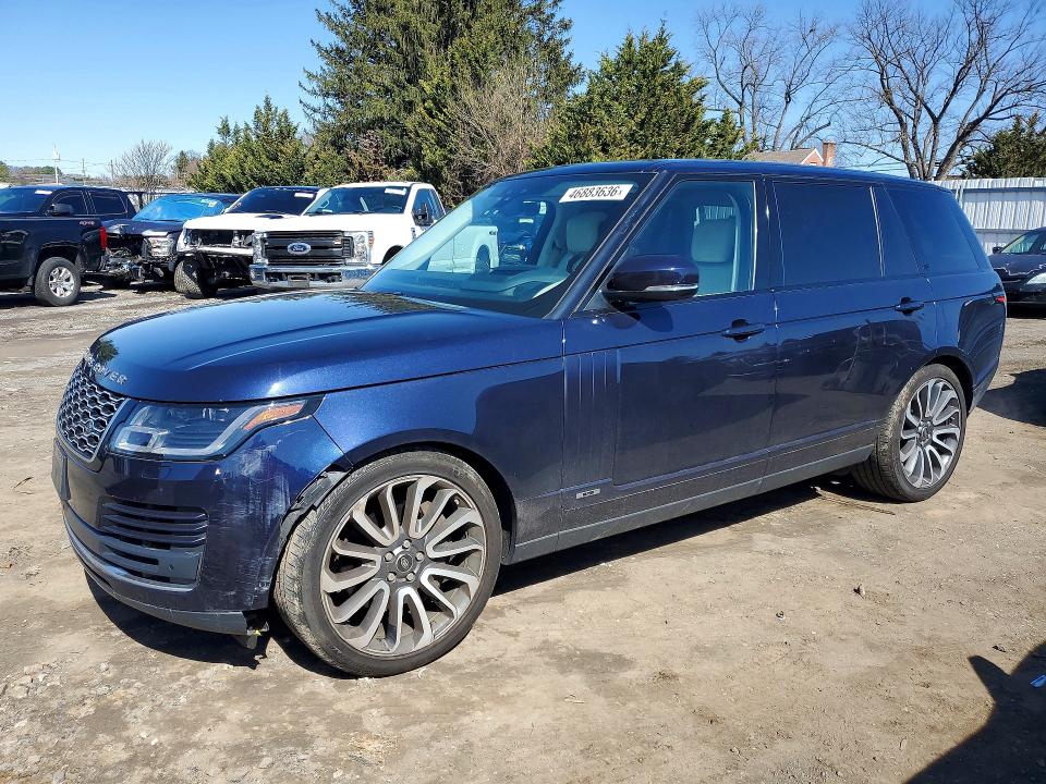2018 Land rover RANGE ROVER VIN SALGS5RE5JA394216 COPART salvage auction — SIDE, Md - Cert Of Salvage > 75% Damage, sold $6,000 on 2026-07-27 (photo 1)