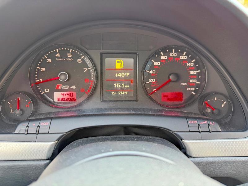 2007 Audi Rs4 VIN WUARU78E37N902047 COPART salvage auction — NORMAL WEAR, Ma - Certificate Of Title (P), sold $15,700 on 2026-07-22 (photo 8)
